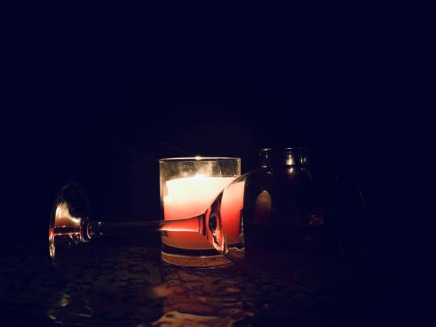 istock Candle lights in glass unique photo 1329598718