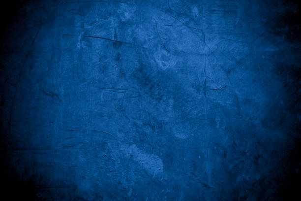 istock Old wall pattern texture cement blue dark abstract  blue color design are light with black gradient background. 1329600875