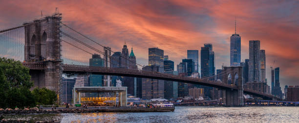 istock Manhattan and the Brooklyn Bridge 1329606165
