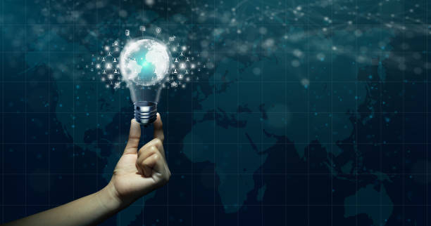 istock Global communication network and Business community concept. 1329609488
