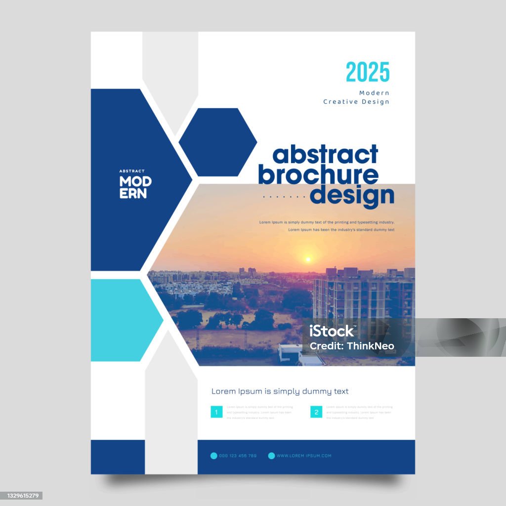 Corporate Book Cover Design Template In A4 Stock Illustration - Download  Image Now - Book Cover, Brochure Cover, Magazine Cover - Istock