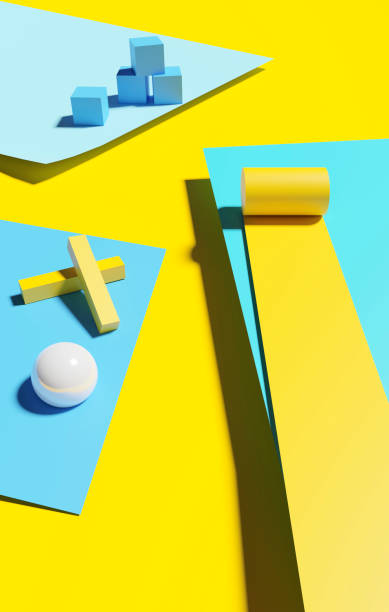 istock Abstract 3d geometrical shapes on abstract backgrounds. 3D illustration. 1329634030