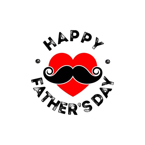 istock Typography and lettering with design elements and silhouettes for a happy father's day 1329639771