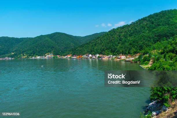 Houses Villas And Boarding Houses On The Danube Bank In Romania Stock Photo - Download Image Now