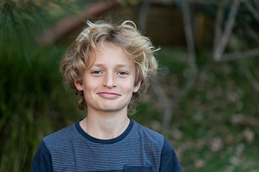 Portrait of a happy teenage boy