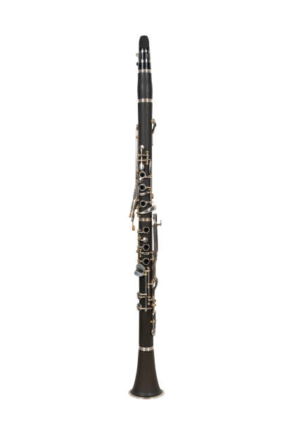 istock black and silver Flute Isolated on White background 1329646100