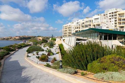 Modern complex of apartment buildings, Sliema , Malta