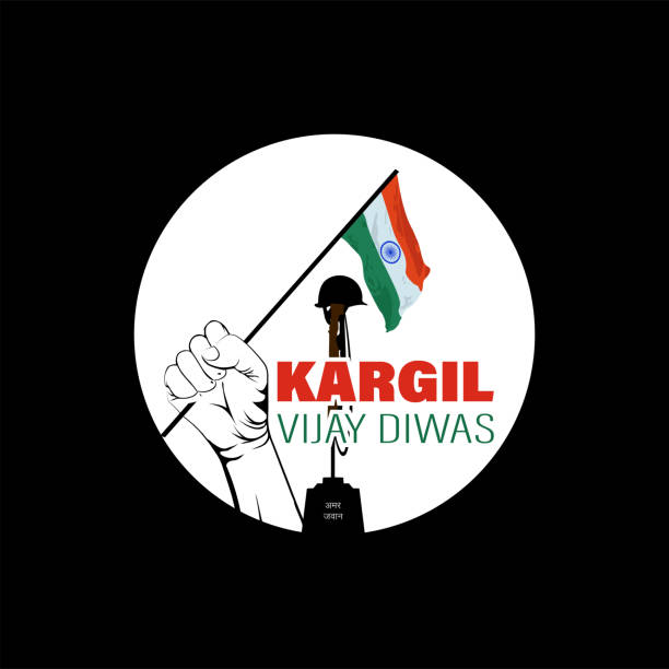 Kargil Vijay Diwas. Commemoration day India. Martyr's Day Vector Illustration of Kargil Vijay Diwas. Commemoration day. Martyr's Day. Amar jawan jyoti beirut illustrations stock illustrations