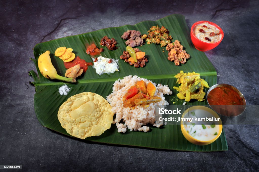 Onam Sadhya Traditional Kerala Food And Culture Stock Photo - Download  Image Now - Onam, Vishu, Food - iStock