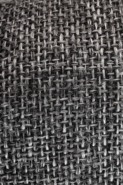 istock Textured fabric background of gray fabric 1329673015
