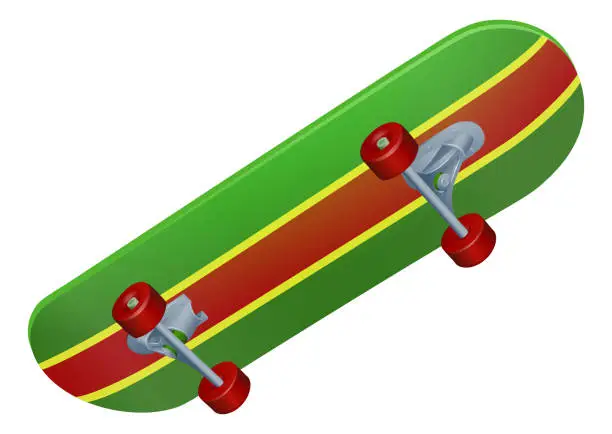 Vector illustration of Skateboard Graphic Illustration