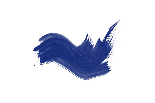 istock Abstract blue watercolor hand paint texture, isolated on white background, watercolor textured backdrop, watercolor drop, traced, 1329688778