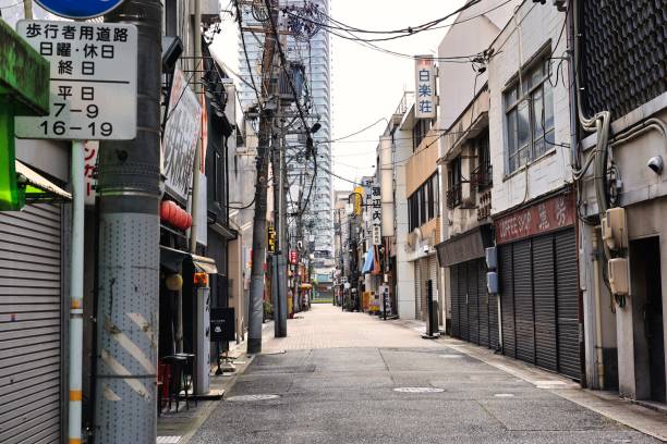 Retro townscape of Tamamiya-cho, Gifu City, Gifu Prefecture