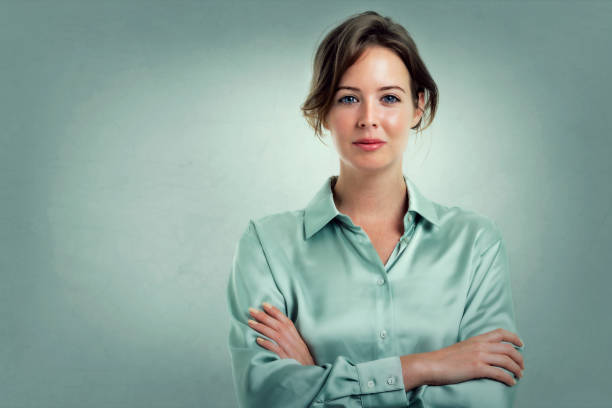 istock Attractive businesswoman studio portrait 1329692718