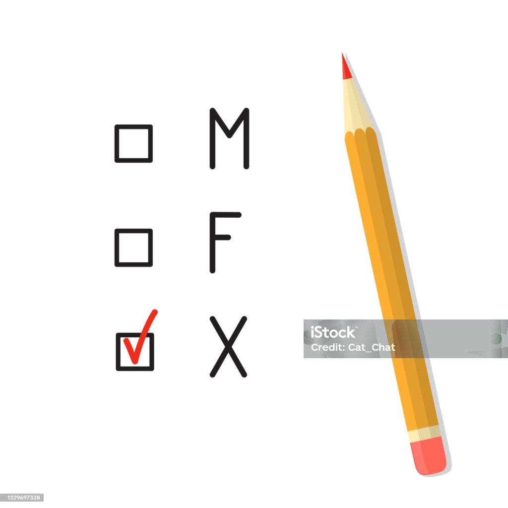 Checkbox Gender Gender Marker Checkboxes Stock Illustration - Download Image Now ...