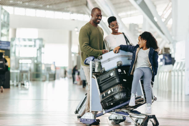istock Happy family going on a vacation 1329697921