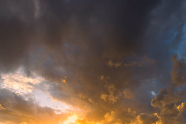 istock Beautiful sky. Clouds in twilight sky in evening. Colorful sky in twilight time. 1329698270