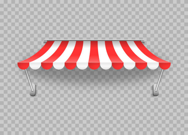 istock Outdoor awning canopy for cafe, shop window. 1329703960
