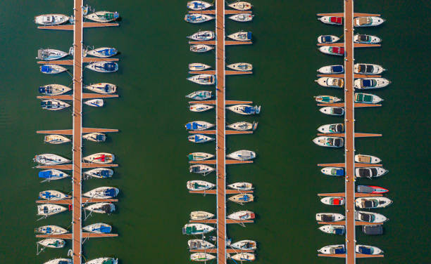 istock Marina with boats from above 1329708601