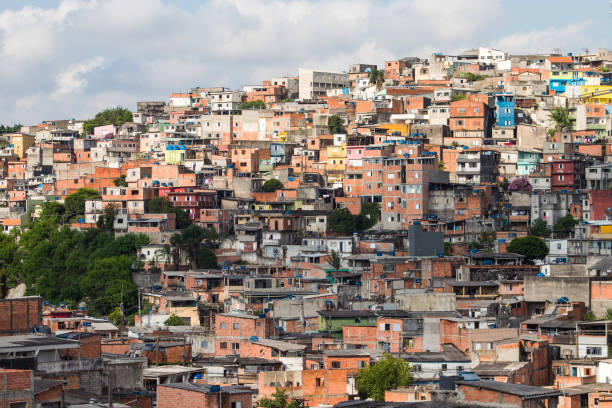 South Zone of São Paulo View Peripheral Neighborhood of the South Zone of São Paulo - Brazil favela stock pictures, royalty-free photos & images