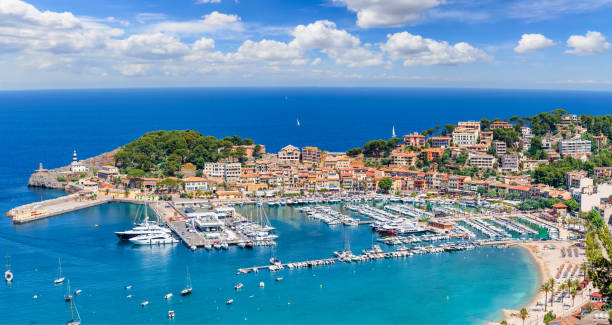 istock Aerial view of  Porte de Soller 1329742055