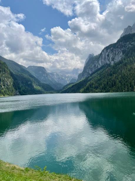 istock Beautiful mountain lake 1329745309