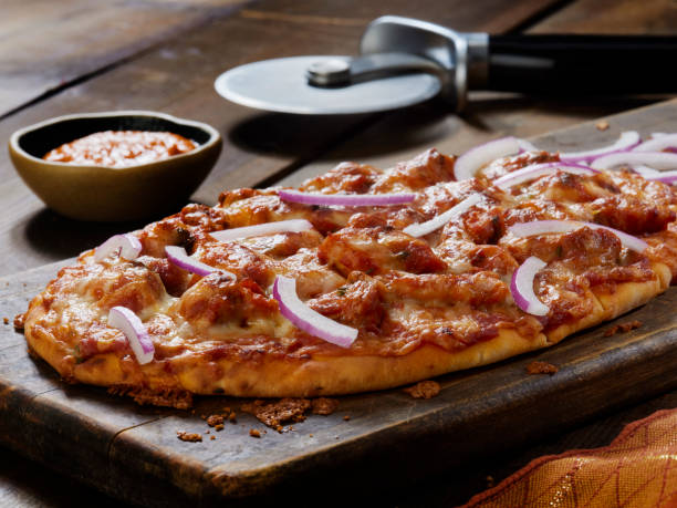 istock Butter Chicken Pizza on Naan Bread 1329746450
