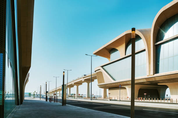 istock Metro Train in Doha, Quatar 1329749316