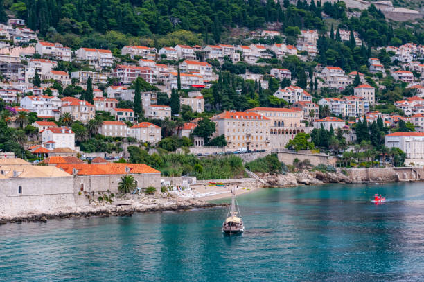 istock Sailing at Dubrovnik,  Croatia 1329752113