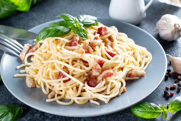 istock Homemade Carbonara pasta 1329758278