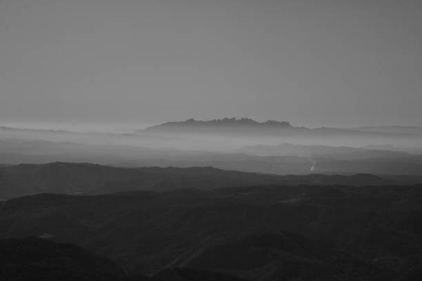 istock Montserrat mountain surrounded by mist 1329758885