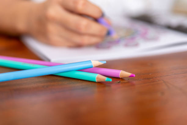 istock selective focus of colored pencils for mandala painting 1329760045