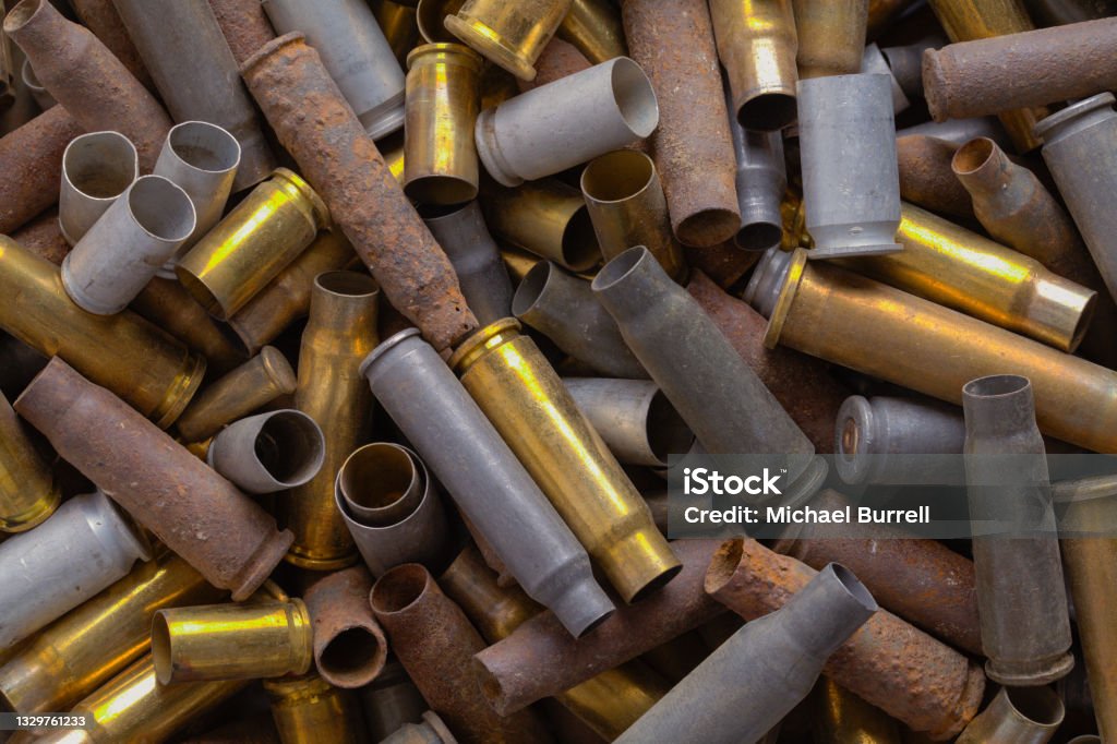 Ball Bullet Shell Bullet Shells Background Stock Photo - Download Image Now - Bullet ...