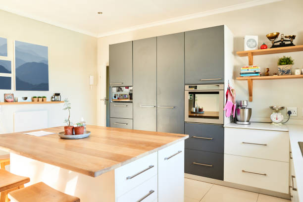 istock Interior of a modern kitchen in a contemporary home 1329761797