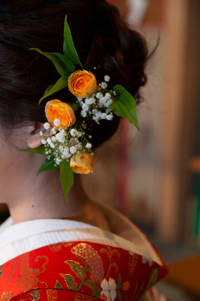 istock Shinto style bride's hair ornament 1329761836