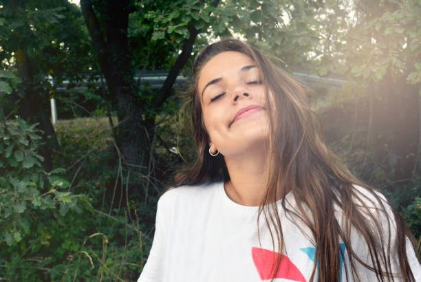 Young spanish  brunette daydriming