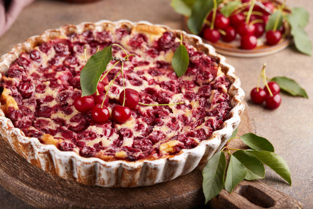 istock Clafoutis French sweet pie with cherries 1329764276