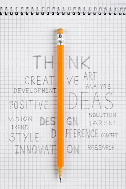istock Yellow pencil with  word cloud 1329766395