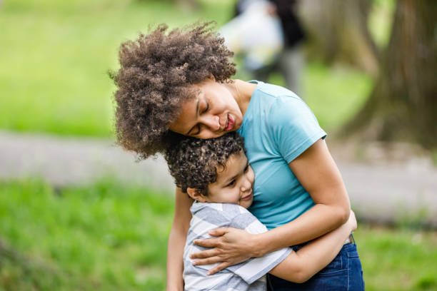 istock Love Emotions Between African-American Mother and Son. 1329767114