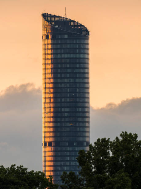 istock Sky Tower In Wroclaw At Dusk 1329771832