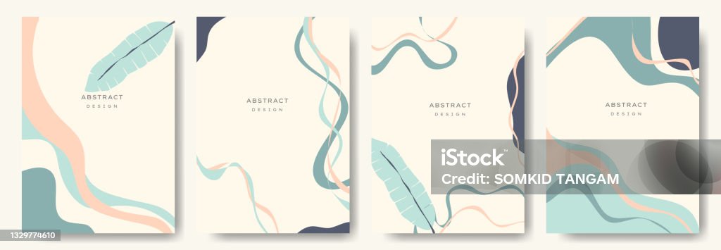 Good Background Abstract Modern Abstract Backgroundsminimal Trendy Style Various Shapes Set Up ...