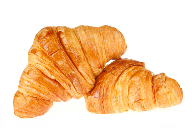 istock Crisp fresh croissants in the background 1329775230