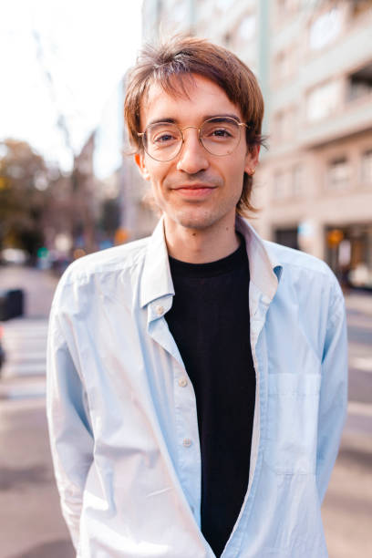 istock Man on the street looking at camera 1329777954