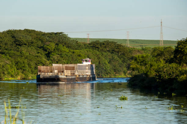 Boats in the Parana River. San Pedro Village, Buenos Aires Province, Argentina