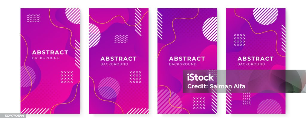 Abstract Background For Post Template Social Media Post Collection Gradient Liquid Abstract ...