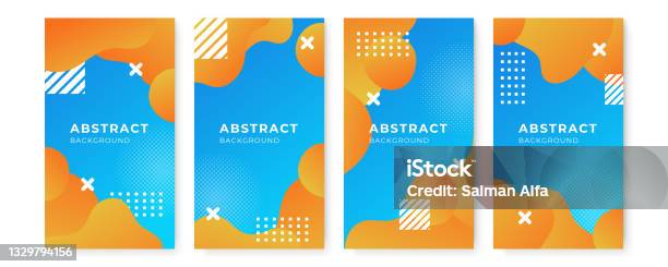 Abstract Background For Post Template Social Media Post Collection Gradient Liquid Abstract ...