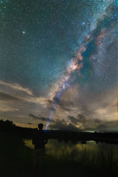 istock beautiful milky way in Thailand 1329794440