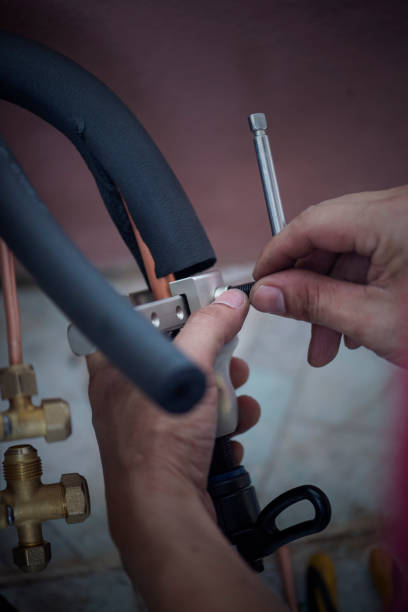 istock Image of Air conditioner technician 1329804208