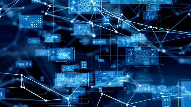 digital transformation concept. system engineering. binary code. programming. - bilgisayar dili stok fotoğraflar ve resimler