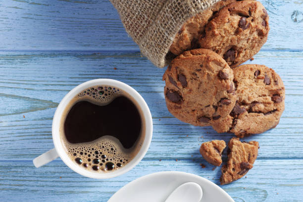 istock Coffee and chocolate cookies 1329810647